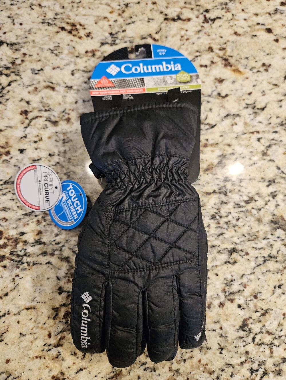 Columbia Blizzard Ridge Gloves Women Size Small New Black